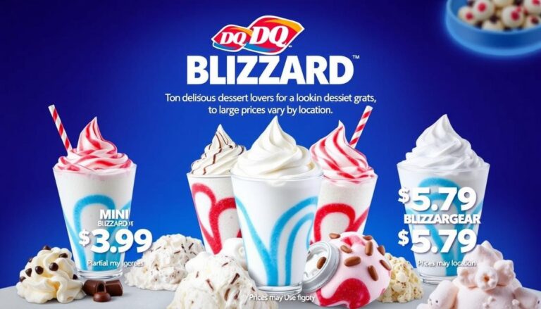 Dairy Queen Blizzard Menu Prices