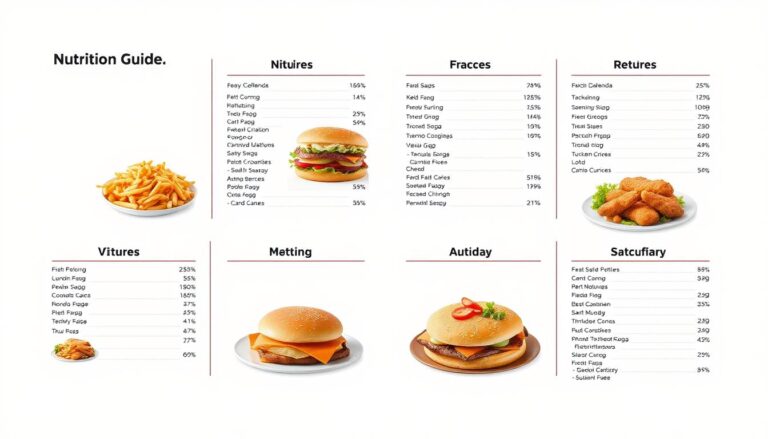 KFC Nutrition Menu