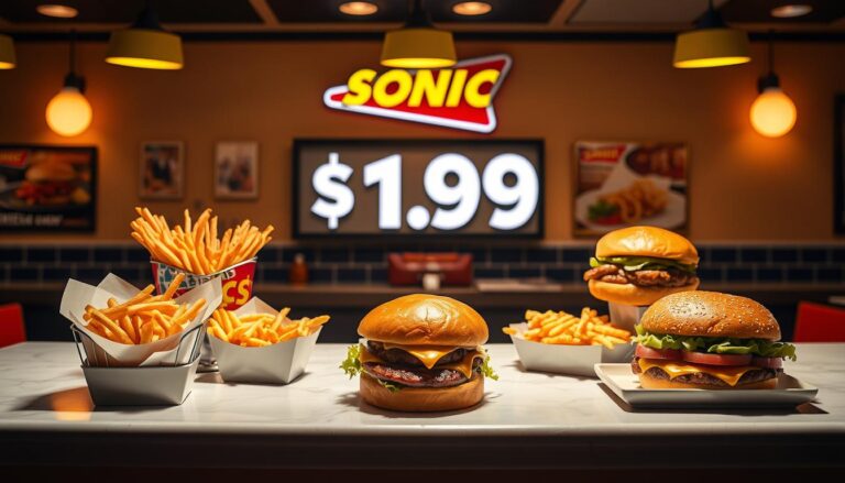 Sonic $1.99 Menu