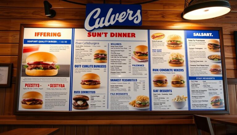 culvers rhineander menu