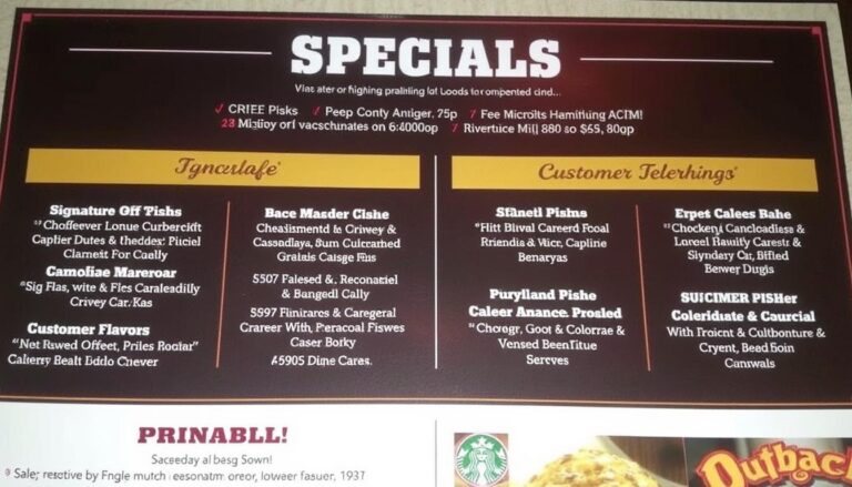 Outback Steakhouse Menu Specials October 2025)