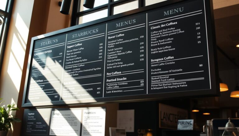 starbucks coffee menu