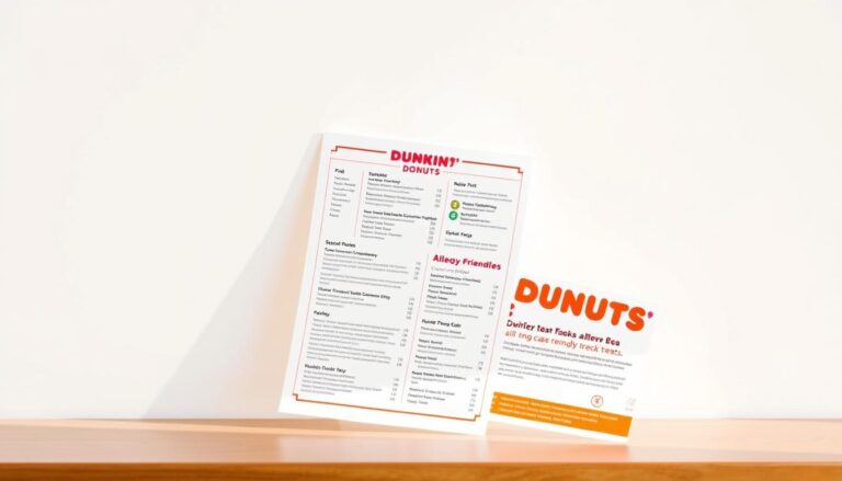 dunkin donuts allergen menu