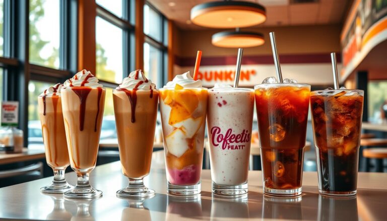 dunkin donuts iced coffee menu