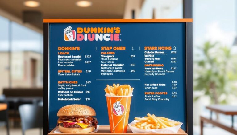 dunkin lunch menu