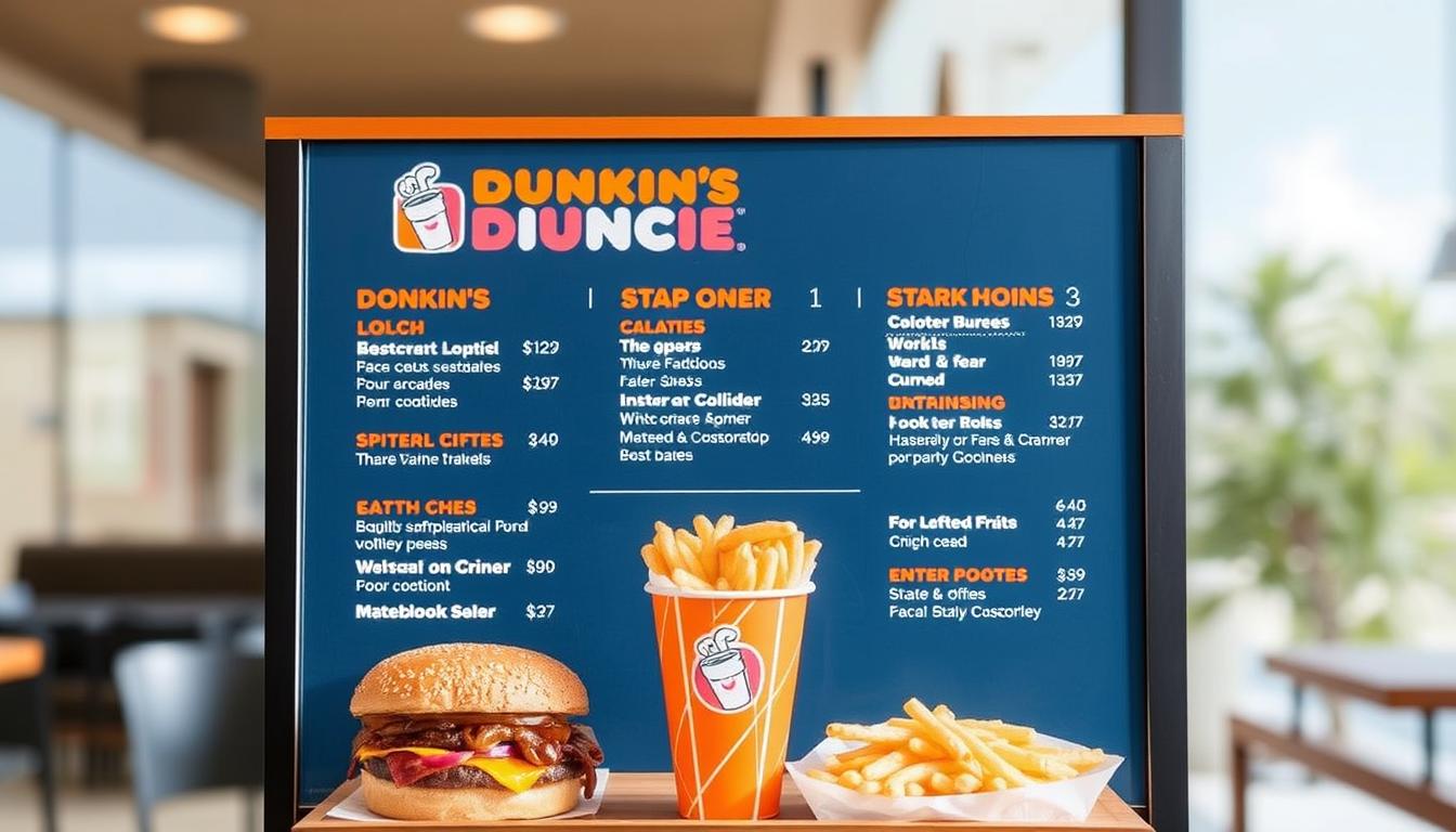 dunkin lunch menu