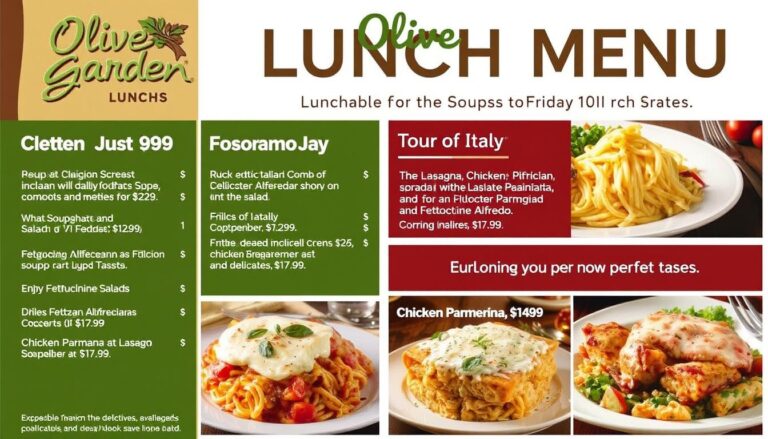 Olive Garden Lunch Menu Prices