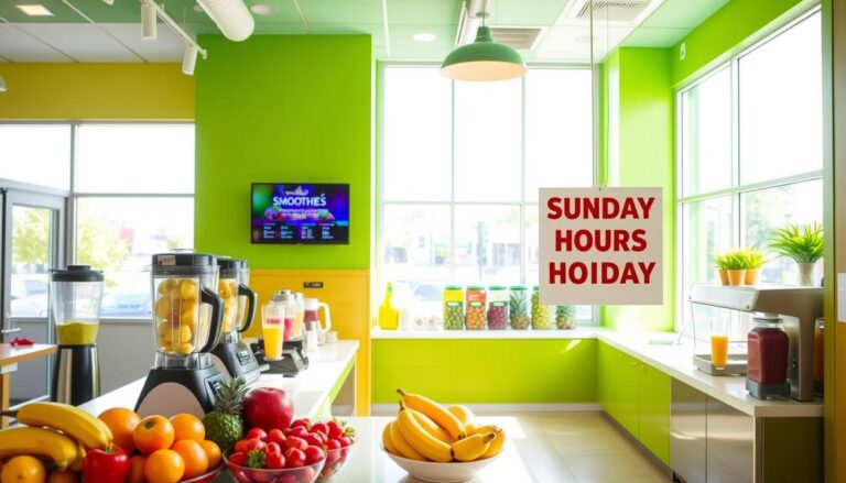 smoothie king hours sunday 2