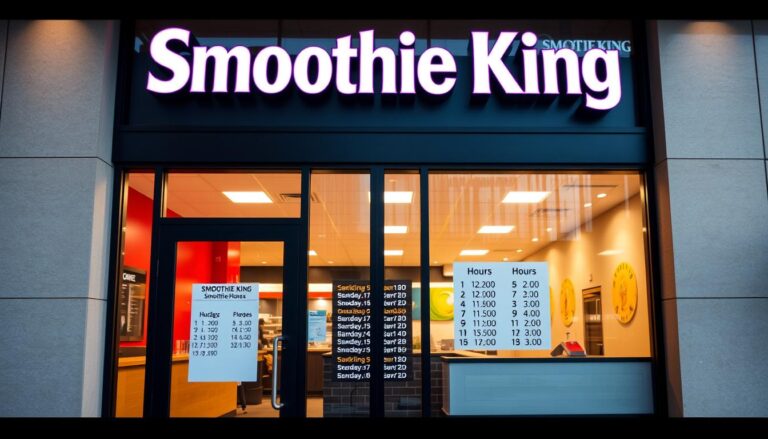 what time does smoothie king close