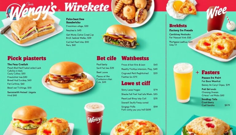 wendy's breakfast menu